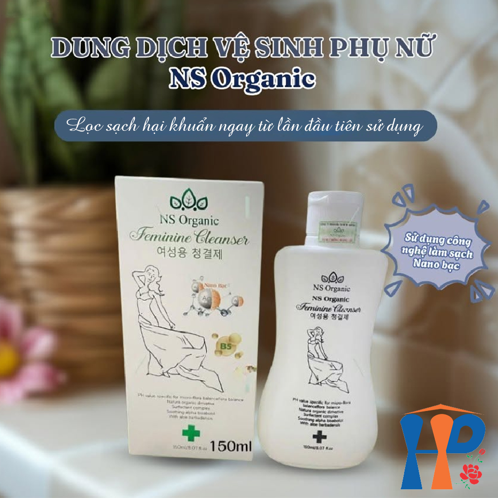 Dung dịch vệ sinh nano NS Organic Feminine Cleanser 150ml