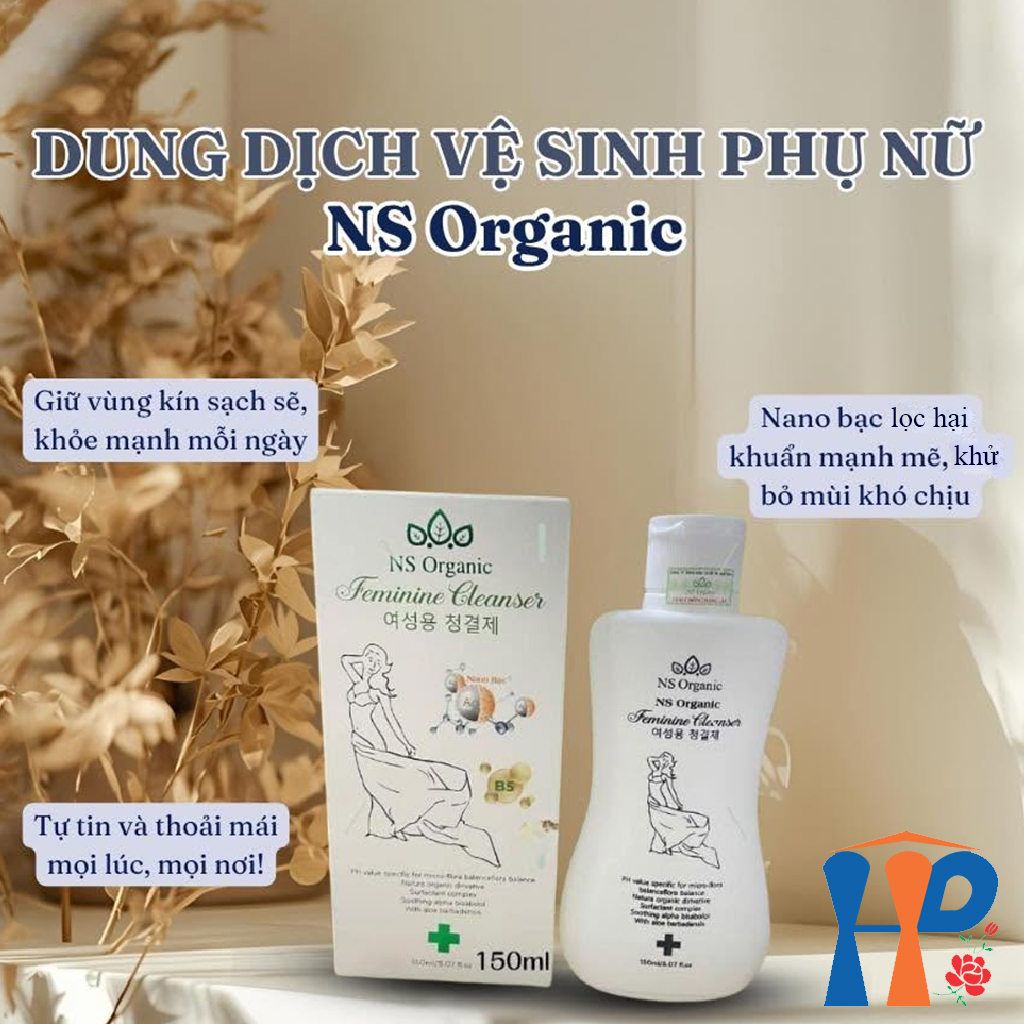 Dung dịch vệ sinh nano NS Organic Feminine Cleanser 150ml