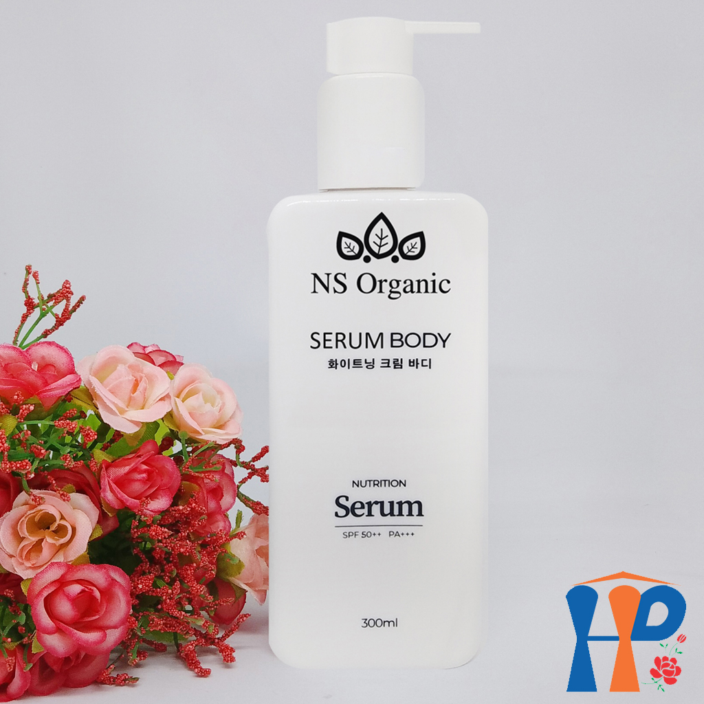 Kem dưỡng thể trắng da NS Organic Serum Body Collagen SPF50++ PA+++ 300ml