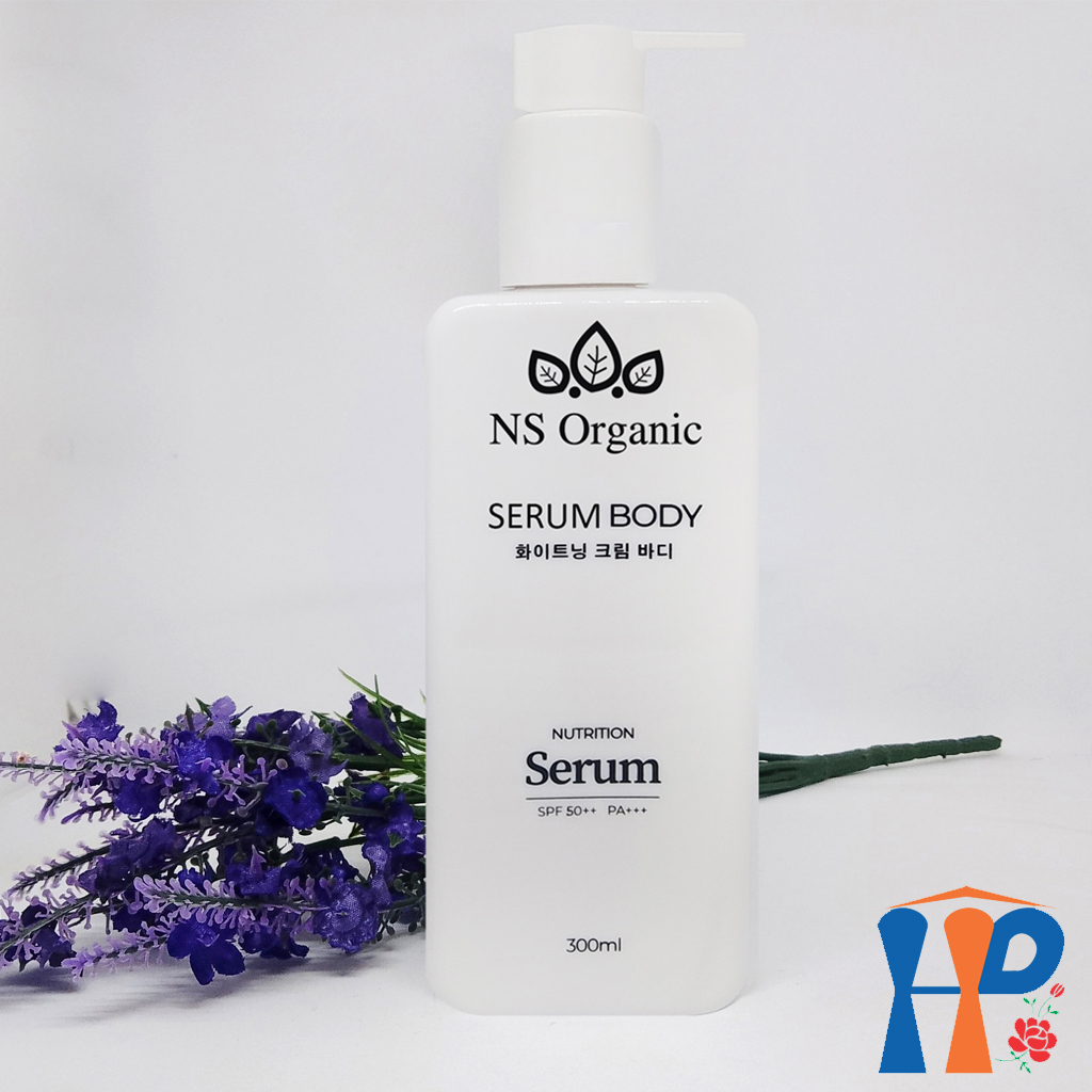 Kem dưỡng thể trắng da NS Organic Serum Body Collagen SPF50++ PA+++ 300ml