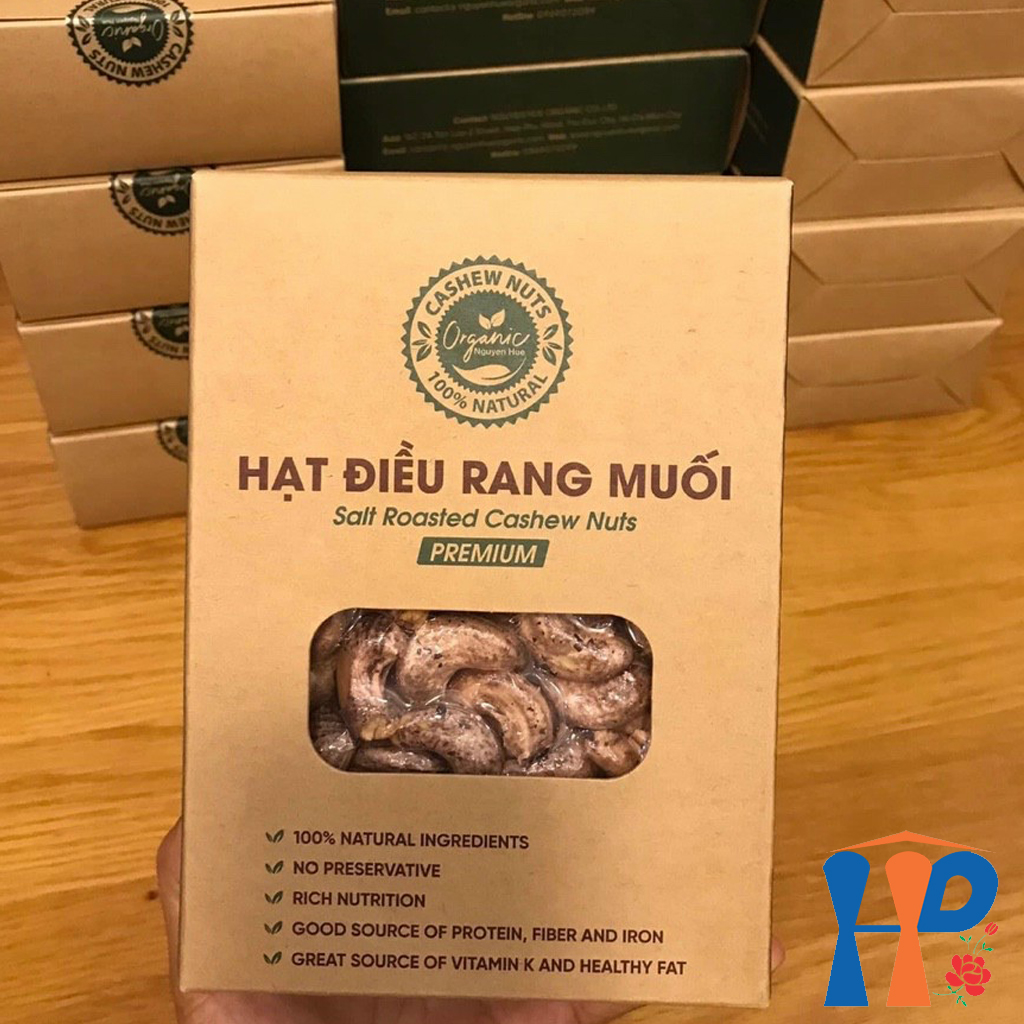 Hạt điều rang muối thượng hạng Organic Salt Roasted Cashew Nuts 500gr