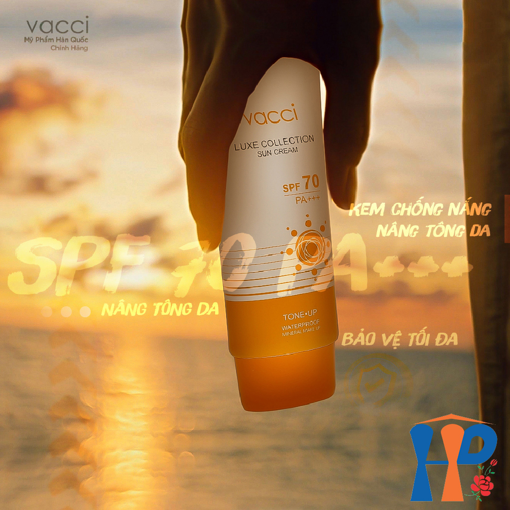 Kem chống nắng nâng tông da VACCI Luxe Collection Sun Cream SPF 70 PA+++ 70ml