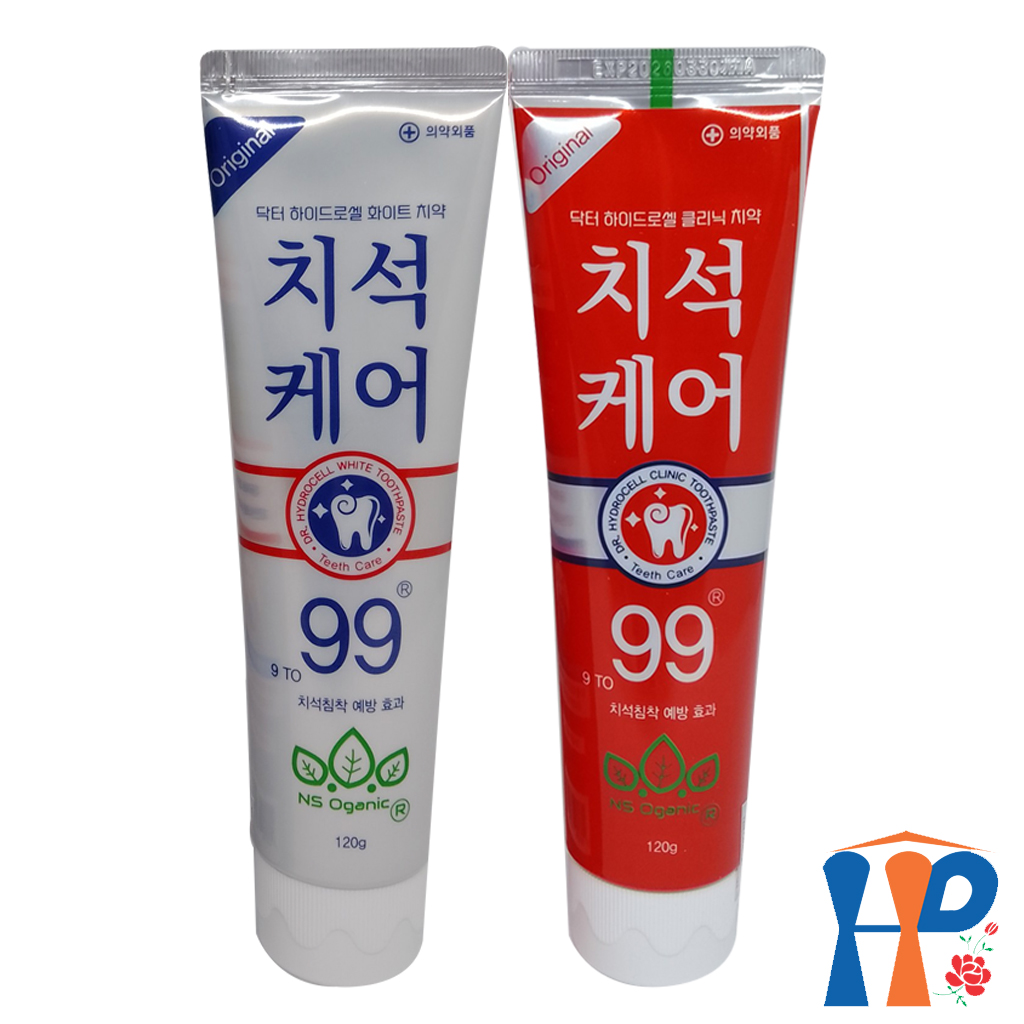 Kem đánh răng Dr.Hydrocell 99 NS Oganic Toothpaste 120gr (trắng răng, thơm miệng, giảm ê buốt)