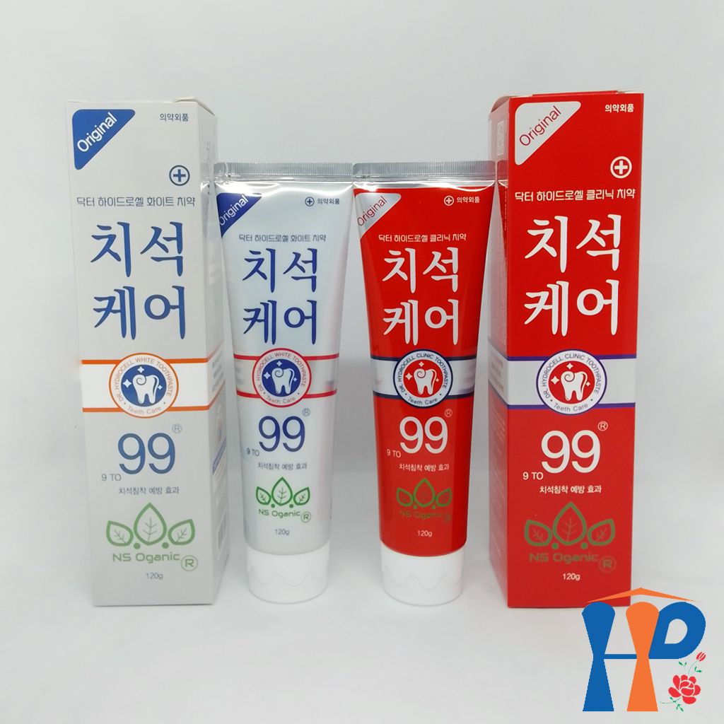 Kem đánh răng Dr.Hydrocell 99 NS Oganic Toothpaste 120gr (trắng răng, thơm miệng, giảm ê buốt)