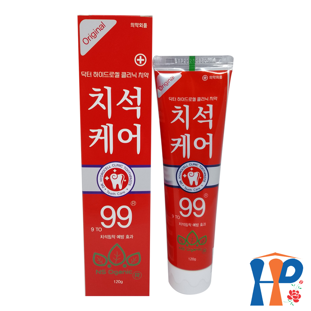 Kem đánh răng Dr.Hydrocell 99 NS Oganic Toothpaste 120gr (trắng răng, thơm miệng, giảm ê buốt)