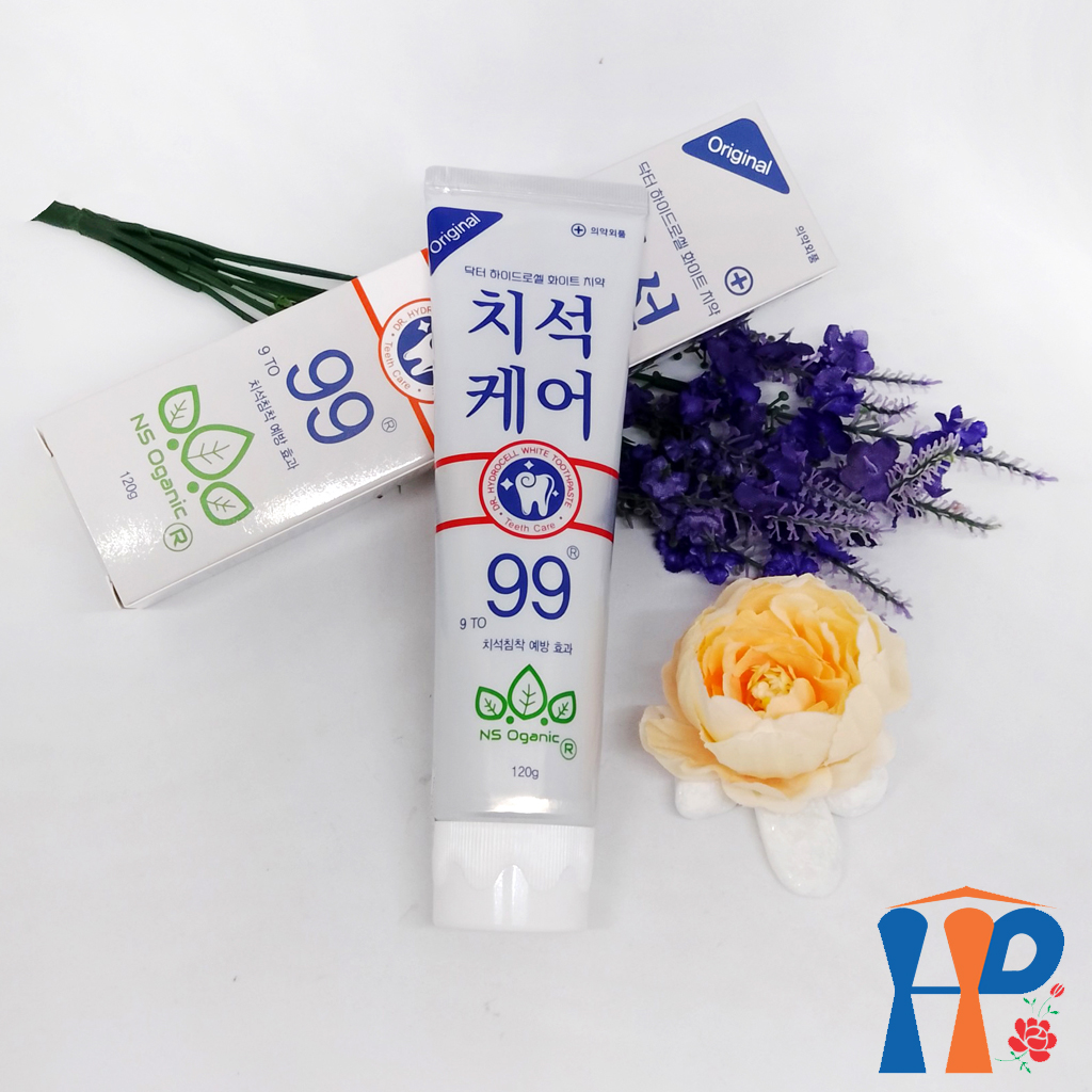 Kem đánh răng Dr.Hydrocell 99 NS Oganic Toothpaste 120gr (trắng răng, thơm miệng, giảm ê buốt)