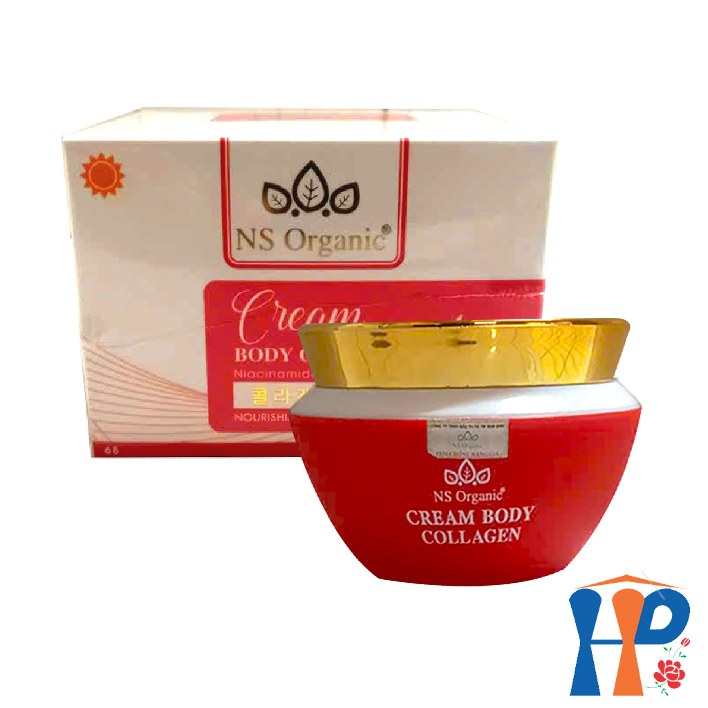 Kem dưỡng thể trắng da NS Organic Cream Body Collagen SPF50++ PA+++ 120gr