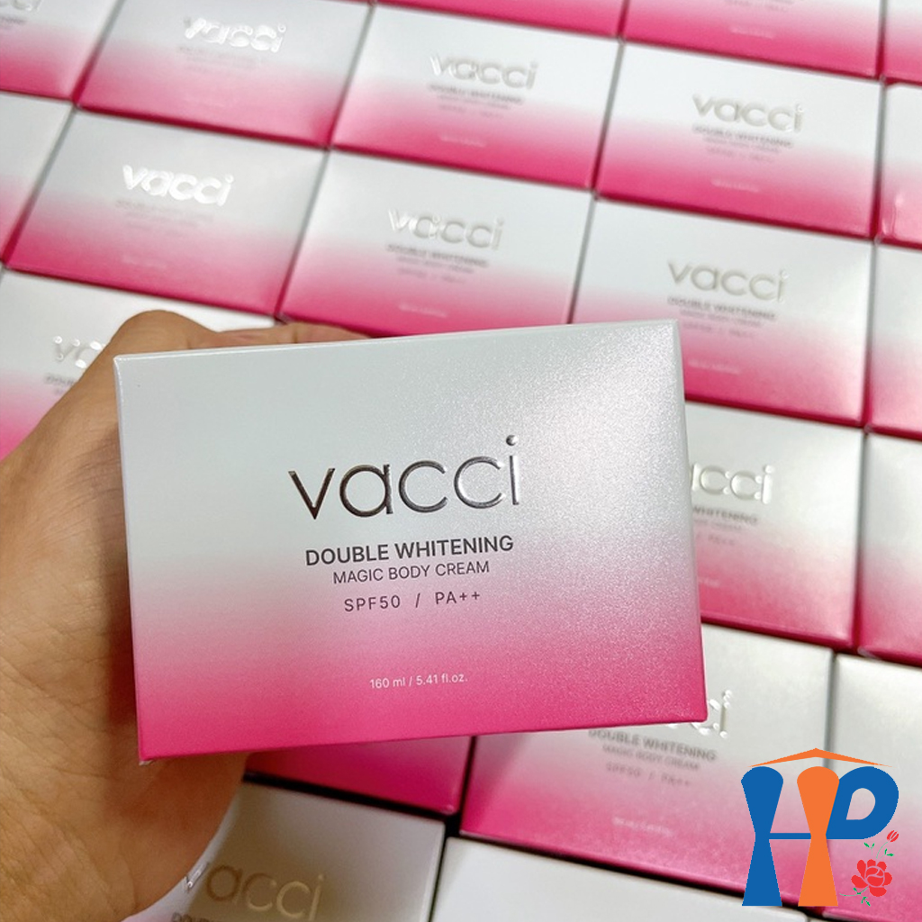 Kem Dưỡng Trắng Và Nâng Tông Da Toàn Thân VACCI Double Whitening Magic Body Cream SPF50 PA++ 160ml