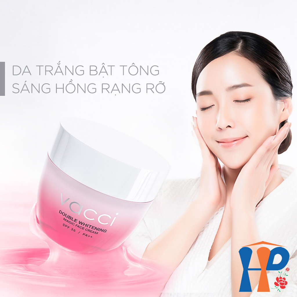Kem Dưỡng Trắng Nâng Tông Da VACCI Double Whitening Magic Face Cream SPF36 PA++ 50ml