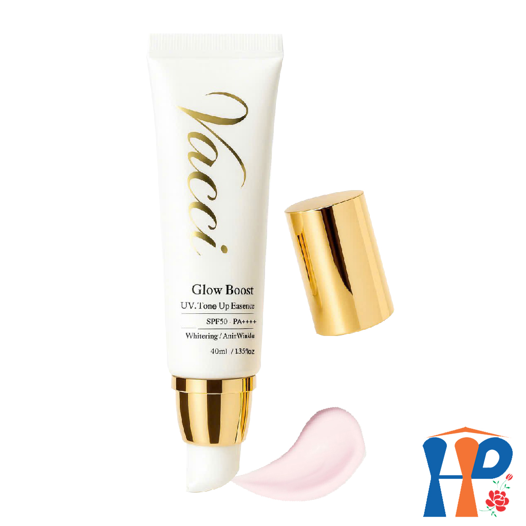 Kem lót dưỡng da chống nắng Vacci Glow Boost UV Tone Up Essence SPF50 PA+++ 40ml