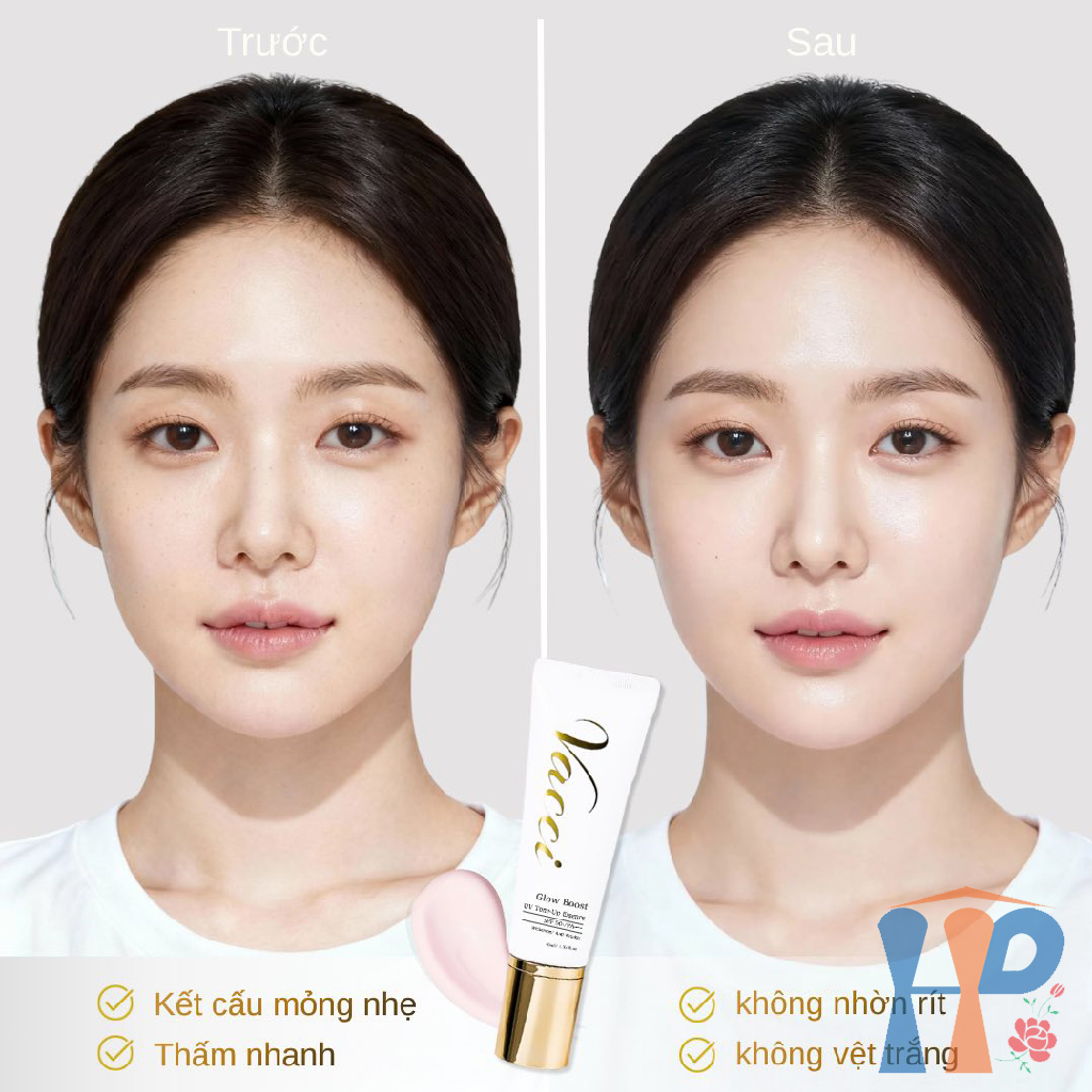 Kem lót dưỡng da chống nắng Vacci Glow Boost UV Tone Up Essence SPF50 PA+++ 40ml