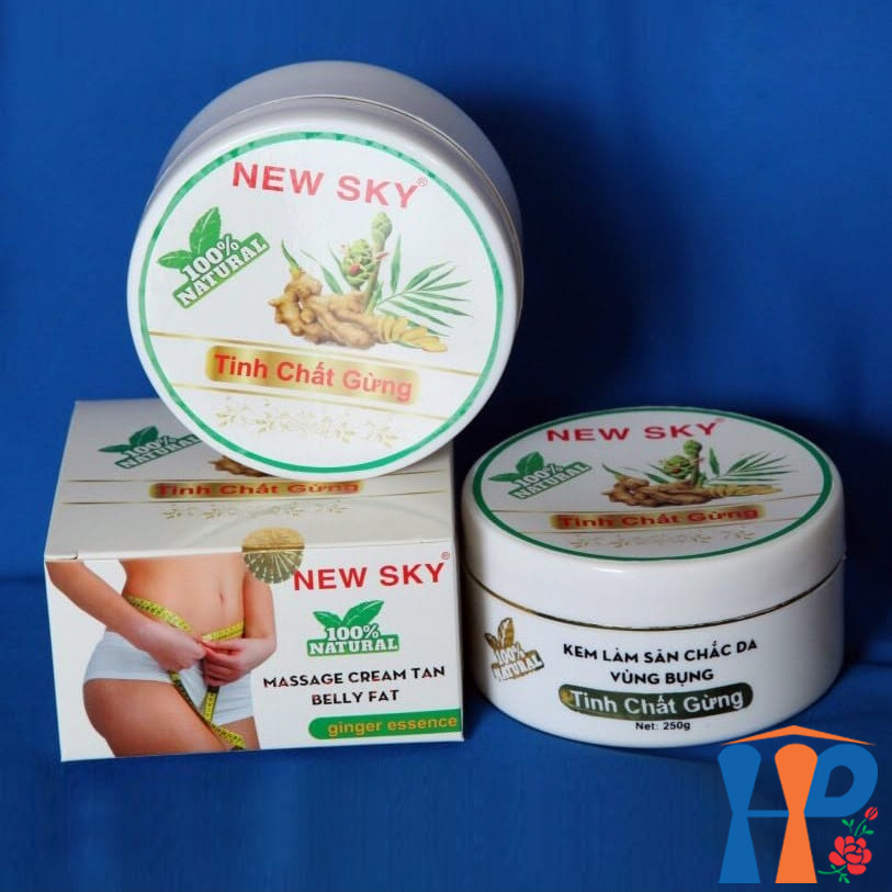 Kem mát xa Săn Chắc Da Vùng Bụng Tinh Chất Gừng New Sky Belly Fat Ginger Essence Massage Gel 250gr