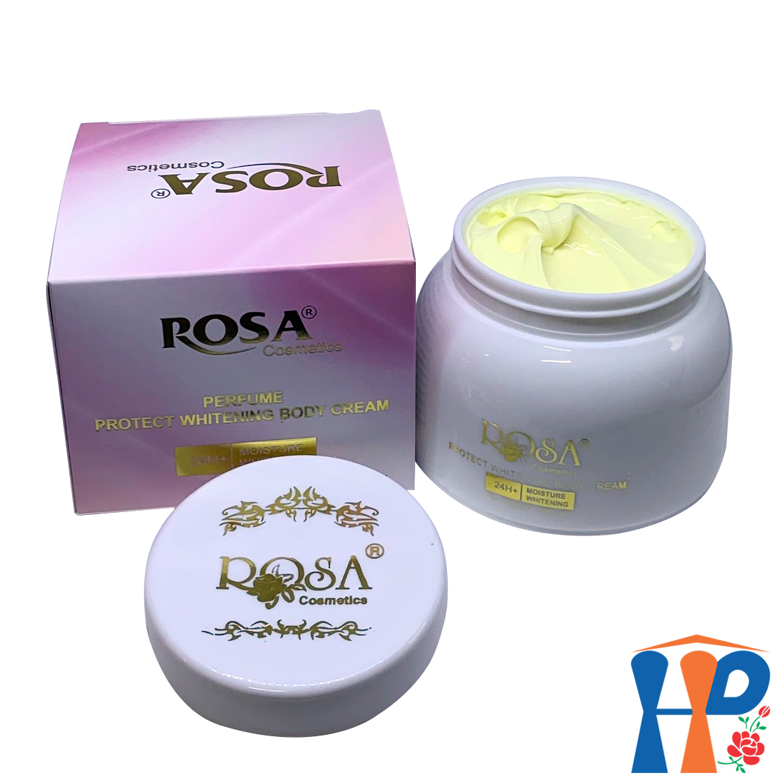 Kem dưỡng thể trắng da hương nước hoa Rosa Perfume Protect Whitening Body Cream 250gr