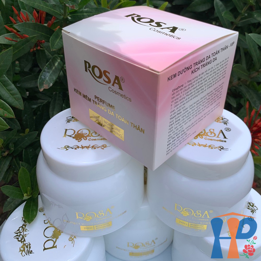 Kem dưỡng thể trắng da hương nước hoa Rosa Perfume Protect Whitening Body Cream 250gr