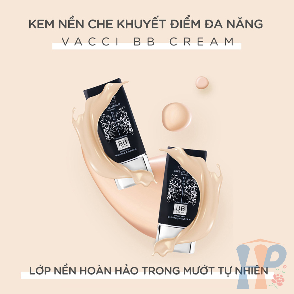 Kem nền trang điểm cao cấp Vacci BB Cream Luxe Collection SPF36 PA++ (Light Beige) 40ml