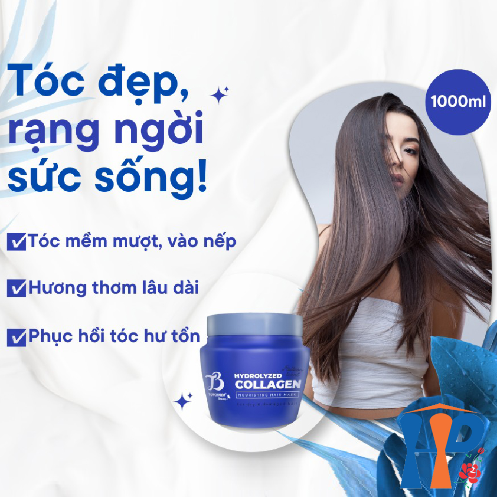 Kem ủ tóc nước hoa Topcharm Passion scent Hydrolyzed Collagen Nourishing Hair Mask 925ml