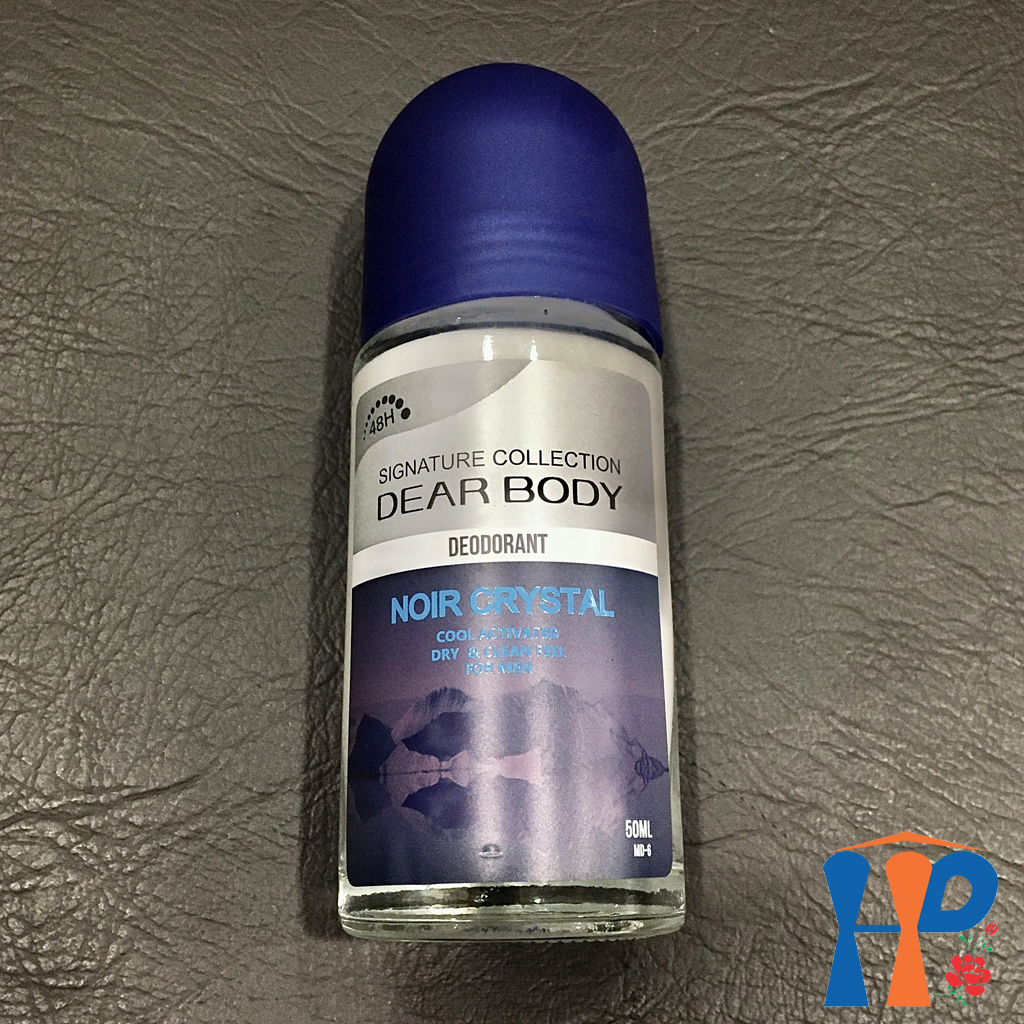 Lăn Khử Mùi Nước Hoa Nam Dear Body Deodorant Roll On Glass For Men 50ml (Bảo Vệ 48h)