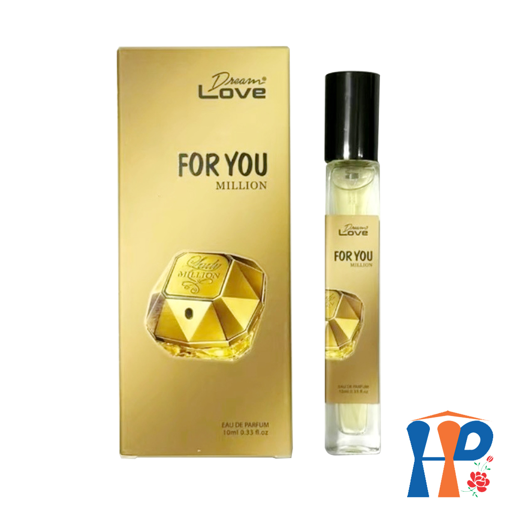 Nước hoa nữ Dream Love For You Eau De Parfum 10ml (lưu hương 7 - 12 giờ)