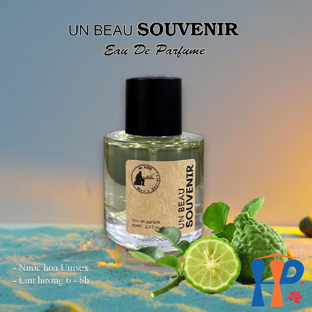 Nước hoa nam Mr Nine Un Beau Souvenir Eau De Parfum 60ml (hương Oriental Vanilla, lưu hương từ 6-10h)