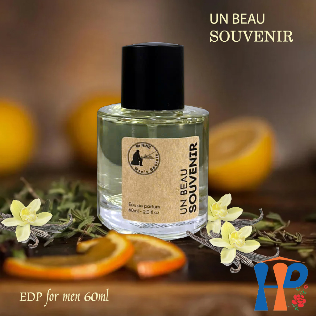 Nước hoa nam Mr Nine Un Beau Souvenir Eau De Parfum 60ml (hương Oriental Vanilla, lưu hương từ 6-10h)