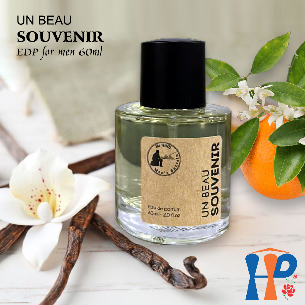 Nước hoa nam Mr Nine Un Beau Souvenir Eau De Parfum 60ml (hương Oriental Vanilla, lưu hương từ 6-10h)
