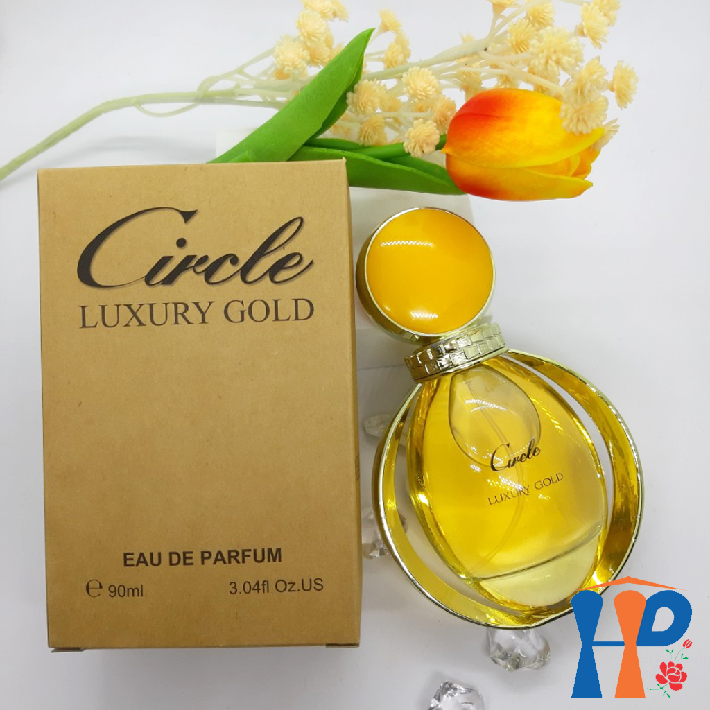 Nước hoa nữ Circle Gold Eau De Perfume 90ml (Luxury hương hoa & Rose hương gỗ, lưu hương 5 - 10 giờ)