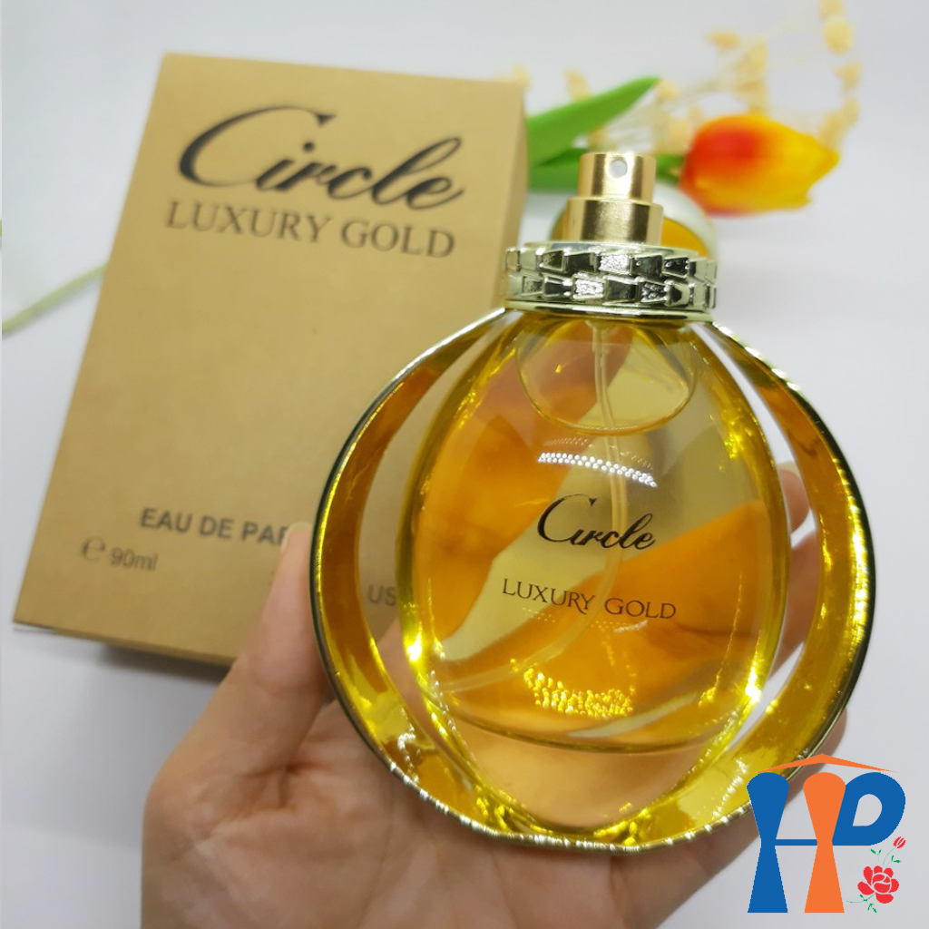 Nước hoa nữ Circle Gold Eau De Perfume 90ml (Luxury hương hoa & Rose hương gỗ, lưu hương 5 - 10 giờ)