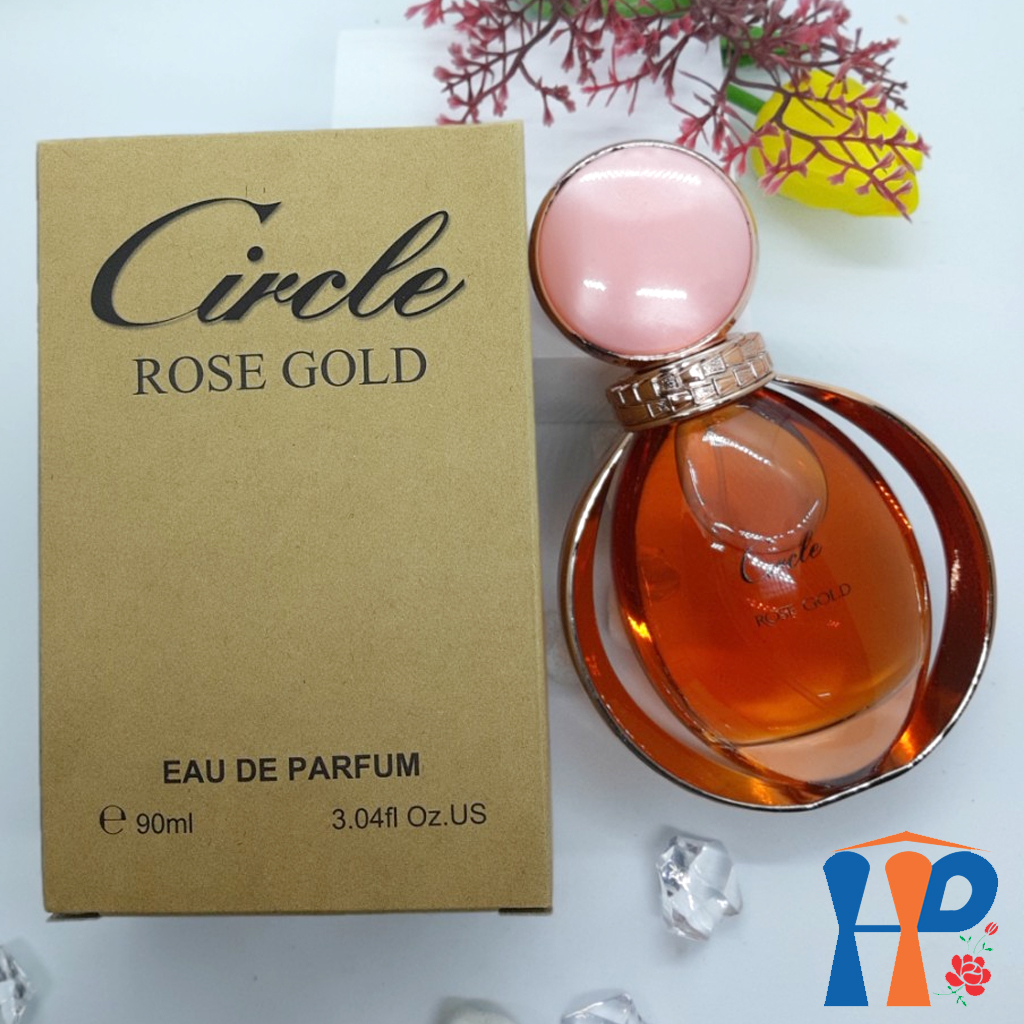 Nước hoa nữ Circle Gold Eau De Perfume 90ml (Luxury hương hoa & Rose hương gỗ, lưu hương 5 - 10 giờ)