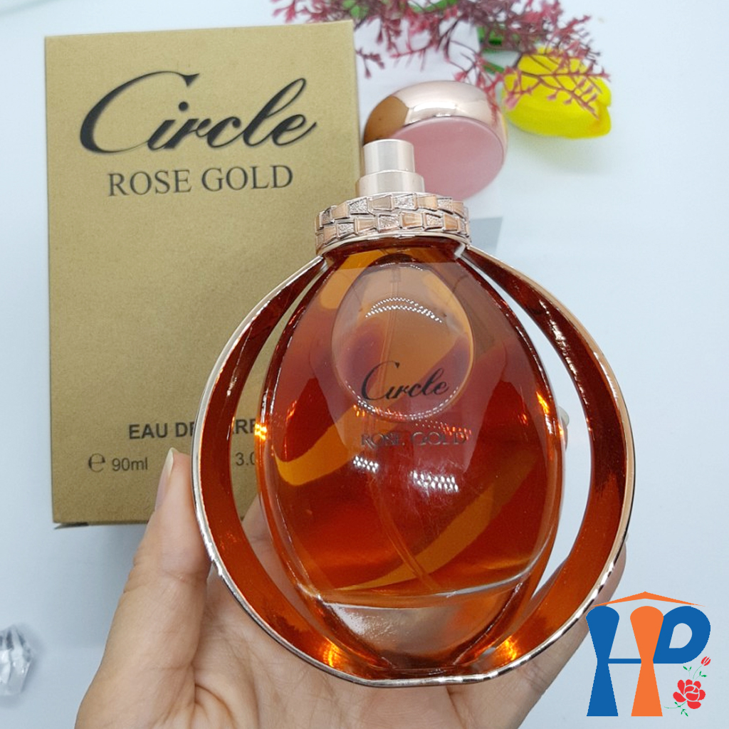 Nước hoa nữ Circle Gold Eau De Perfume 90ml (Luxury hương hoa & Rose hương gỗ, lưu hương 5 - 10 giờ)