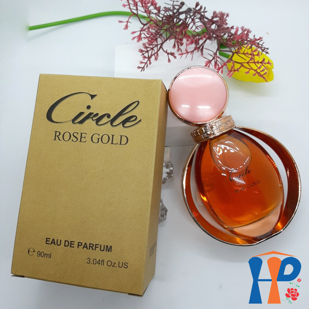 Nước hoa nữ Circle Gold Eau De Perfume 90ml (Luxury hương hoa & Rose hương gỗ, lưu hương 5 - 10 giờ)