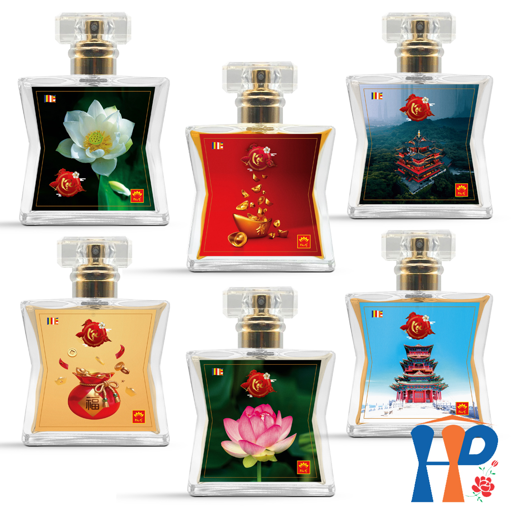 Nước hoa phong thủy tâm linh Lộc spiritual and feng shui Perfume 50ml (xịt thơm cơ thể, trang thờ, chiêu tài hút lộc, niên vận may mắn)