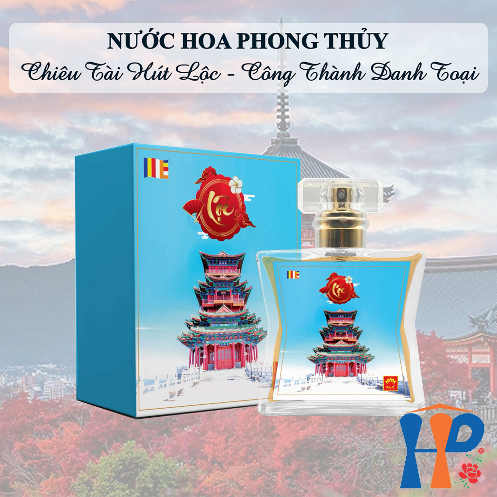 Nước hoa phong thủy tâm linh Lộc spiritual and feng shui Perfume 50ml (xịt thơm cơ thể, trang thờ, chiêu tài hút lộc, niên vận may mắn)