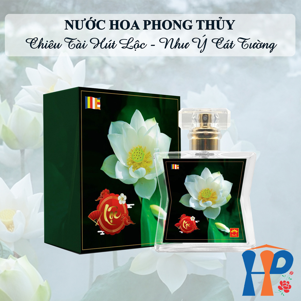 Nước hoa phong thủy tâm linh Lộc spiritual and feng shui Perfume 50ml (xịt thơm cơ thể, trang thờ, chiêu tài hút lộc, niên vận may mắn)