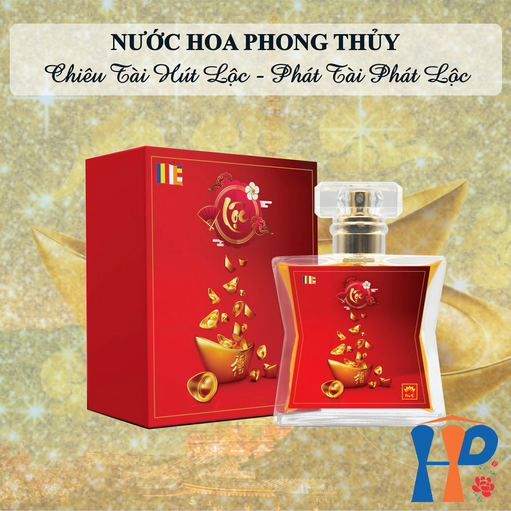 Nước hoa phong thủy tâm linh Lộc spiritual and feng shui Perfume 50ml (xịt thơm cơ thể, trang thờ, chiêu tài hút lộc, niên vận may mắn)