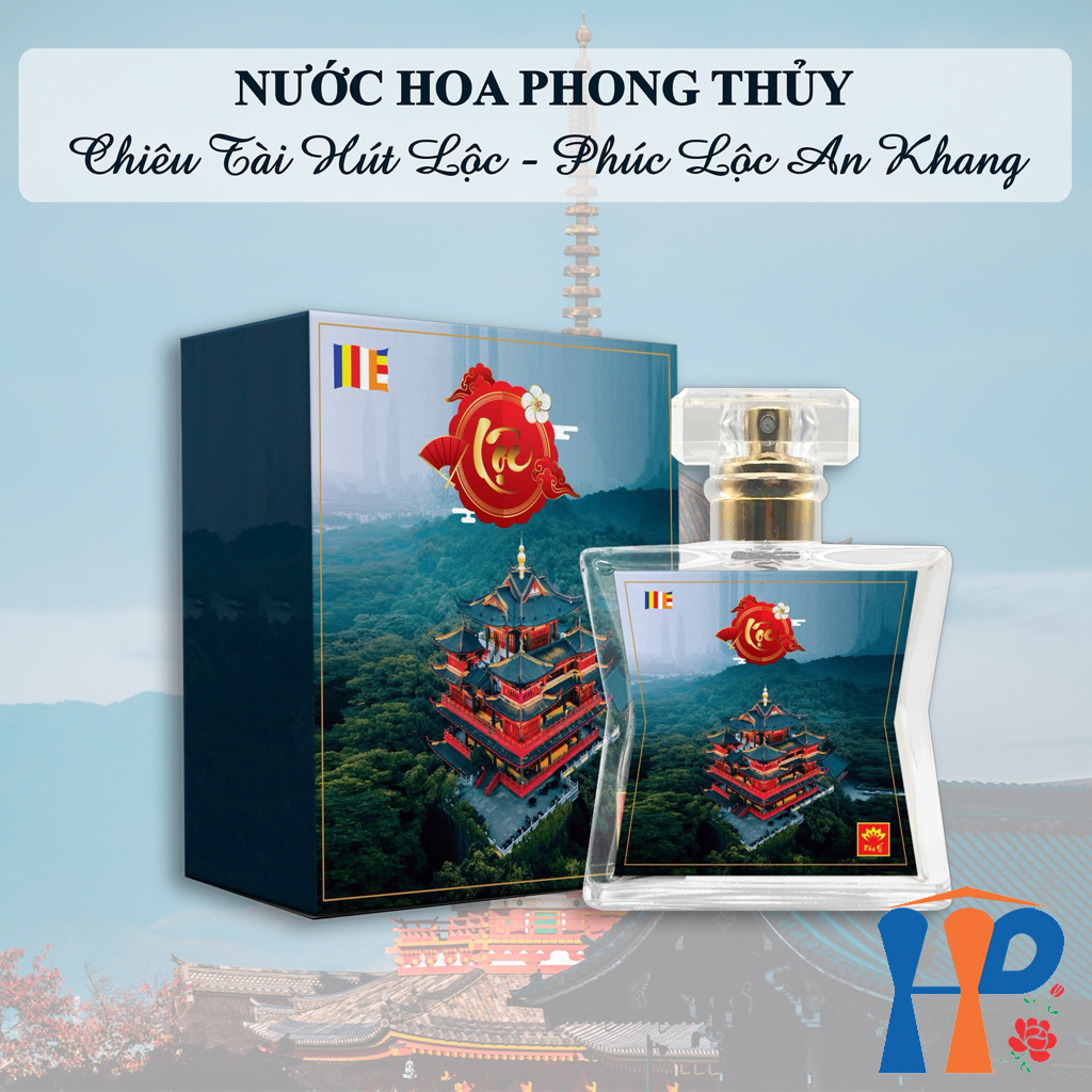 Nước hoa phong thủy tâm linh Lộc spiritual and feng shui Perfume 50ml (xịt thơm cơ thể, trang thờ, chiêu tài hút lộc, niên vận may mắn)