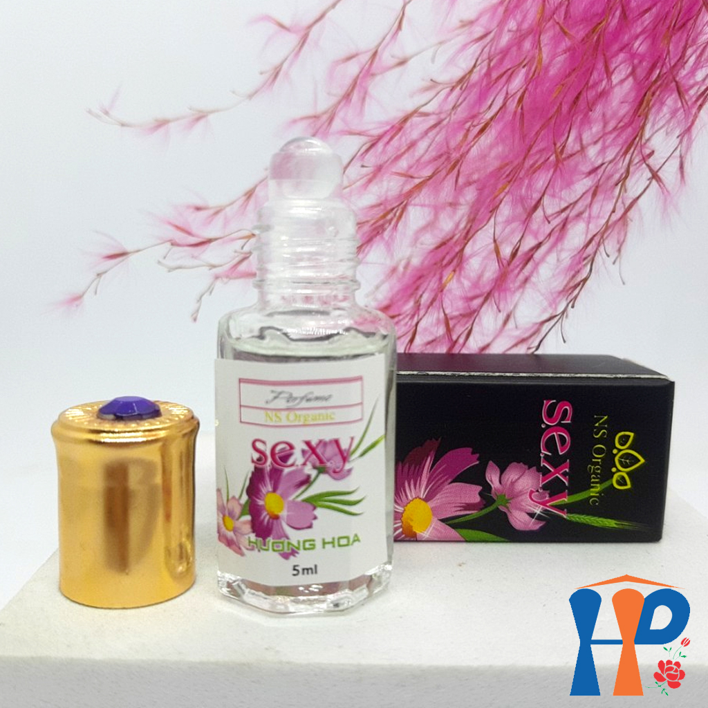 Nước hoa Nữ NS Organic Sexy Perfume 5ml (dạng lăn, hương hoa cỏ, lưu hương 6 - 10 giờ)