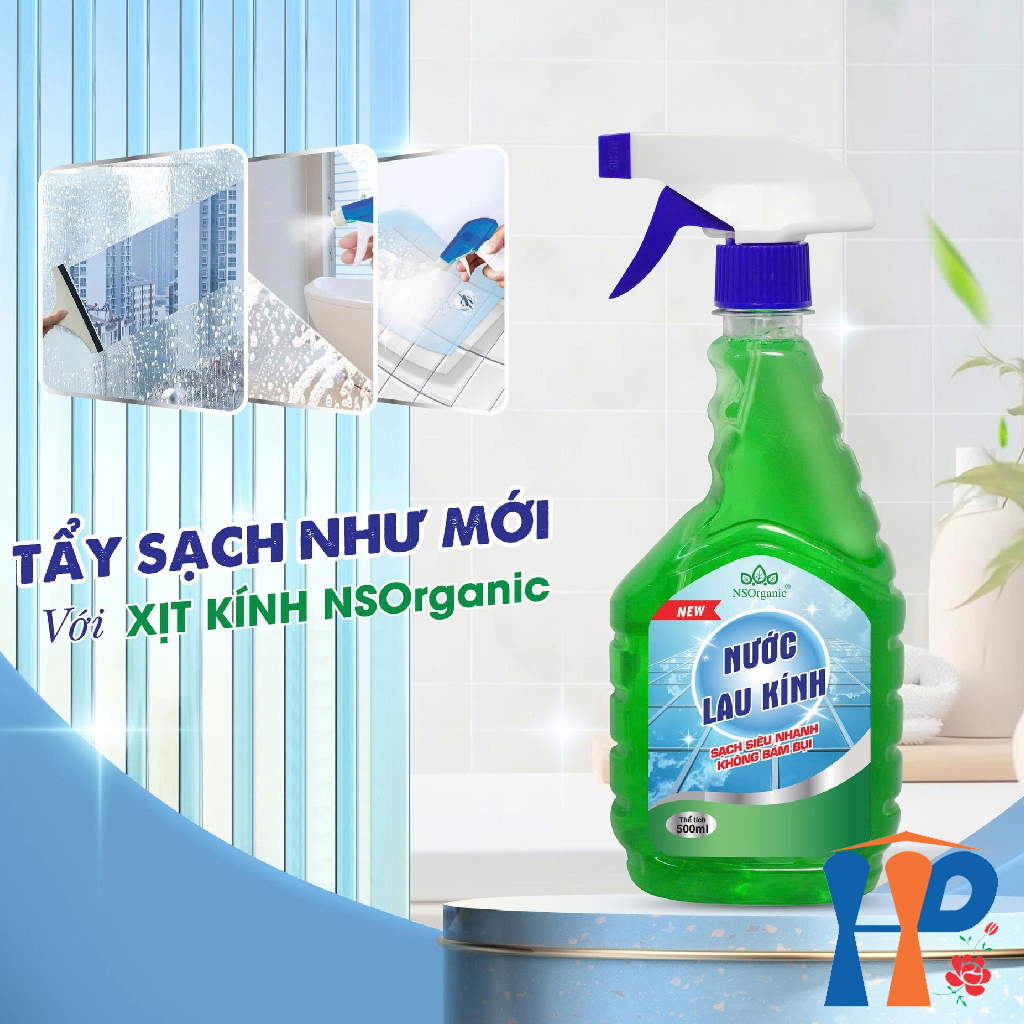 Nước lau kính NS Organic Glass Cleaner 500ml