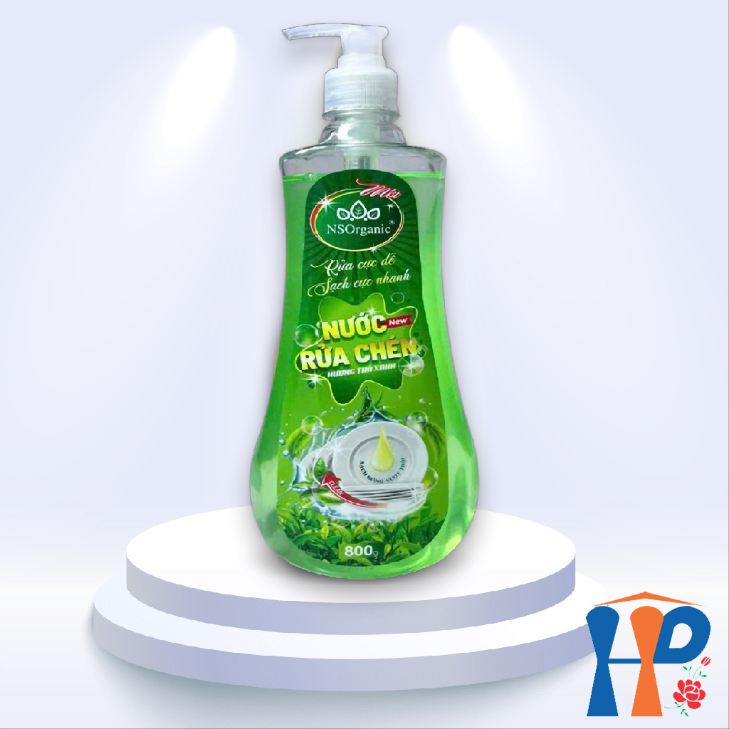 Nước rửa chén hương trà xanh NS Organic Green Tea Dishwashing Liquid 800ml