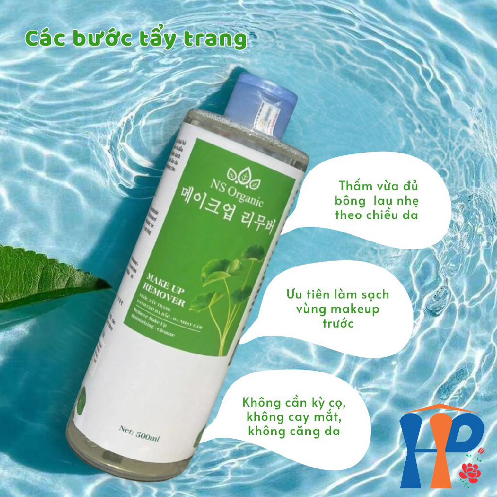 Nước tẩy trang NS Organic Make Up Remover 500ml