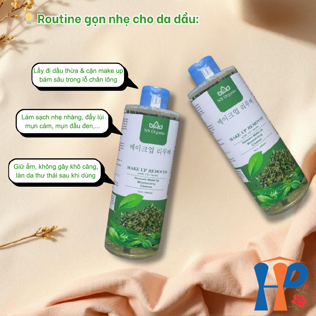 Nước tẩy trang NS Organic Make Up Remover 500ml