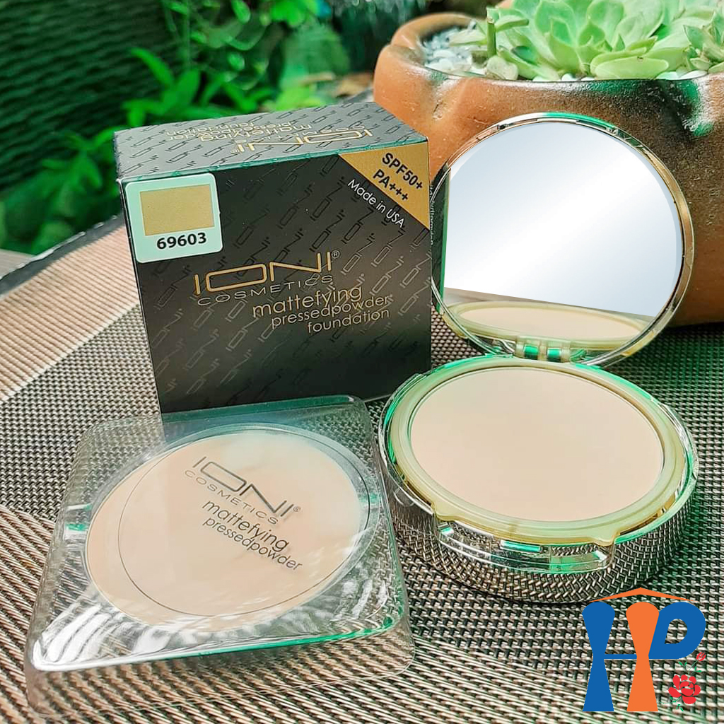 Phấn nền IONI Mattefying Pressed Powder Foundation SPF50+/ PA+++ 30gr kèm refill (bảo vệ da, che khuyết điểm hoàn hảo)