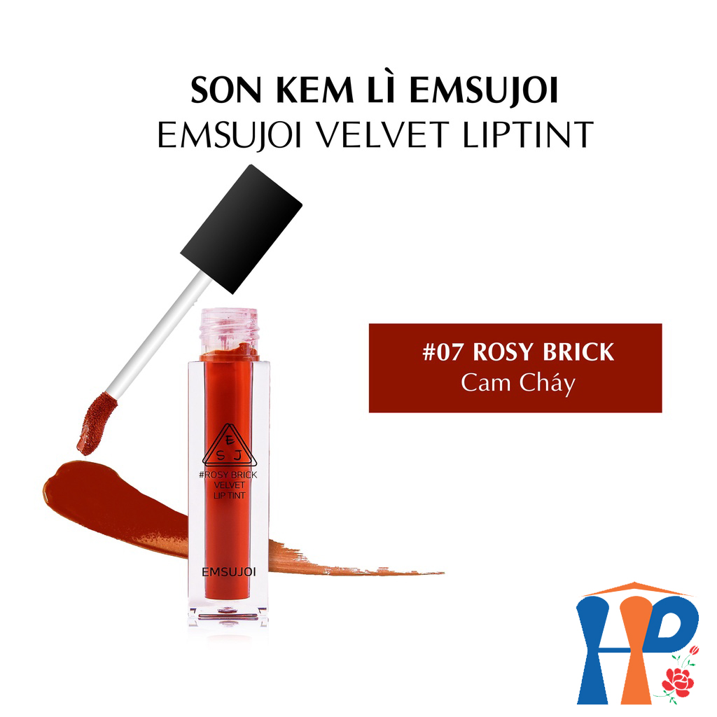 Son kem lì Emsujoi Velvet Liptint 5ml (Made in Korea, mềm môi, không lem trôi, siêu bám dính)