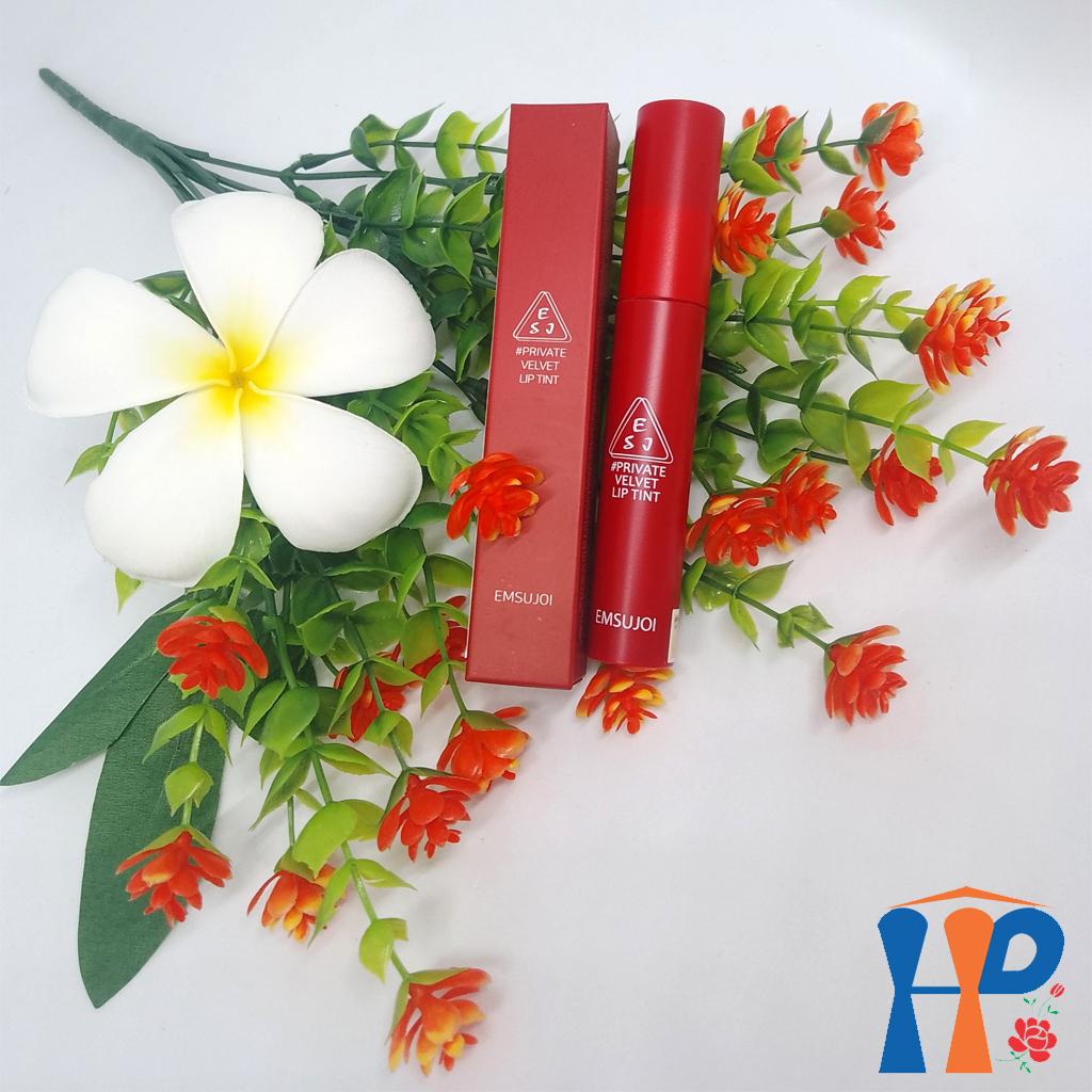 Son kem nhung Emsujoi Velvet Liptint 4ml (dưỡng mịn môi, bền màu với 3 tông thời trang)