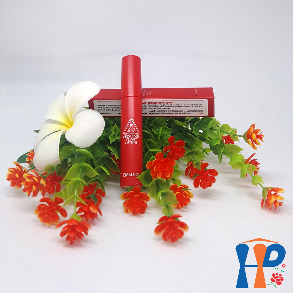 Son kem nhung Emsujoi Velvet Liptint 4ml (dưỡng mịn môi, bền màu với 3 tông thời trang)