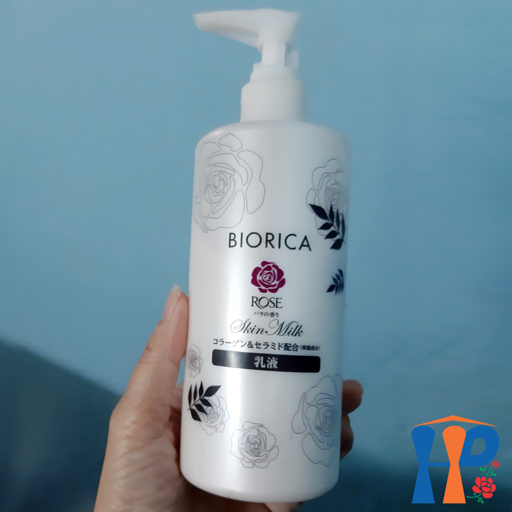 Sữa Dưỡng Thể Chiết Xuất Hoa Hồng Biorica Rose Skin Milk 300ml (Made in Japan)