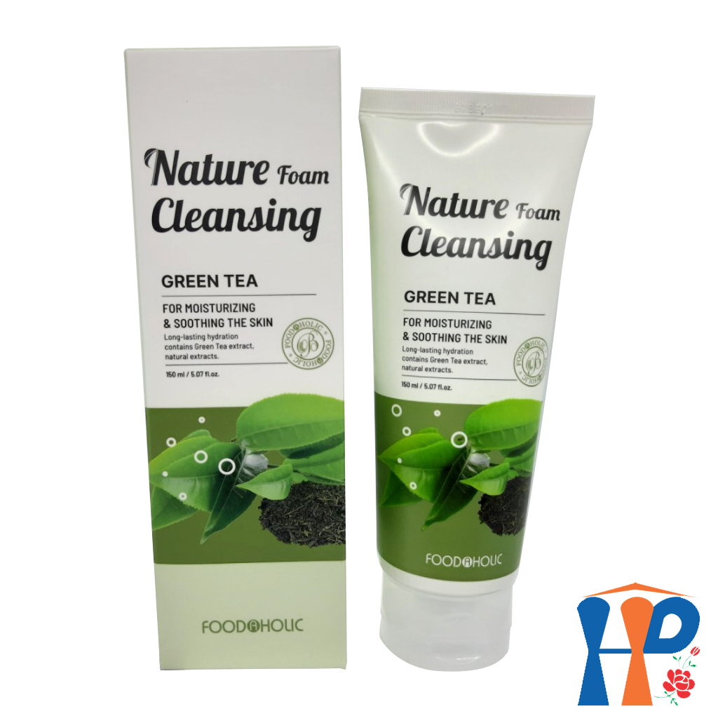 Sữa rửa mặt Foodaholic Nature Foam Cleansing 150ml (Gạo Lức, Than Tre, Dưa Leo, Lô Hội, Trà Xanh)