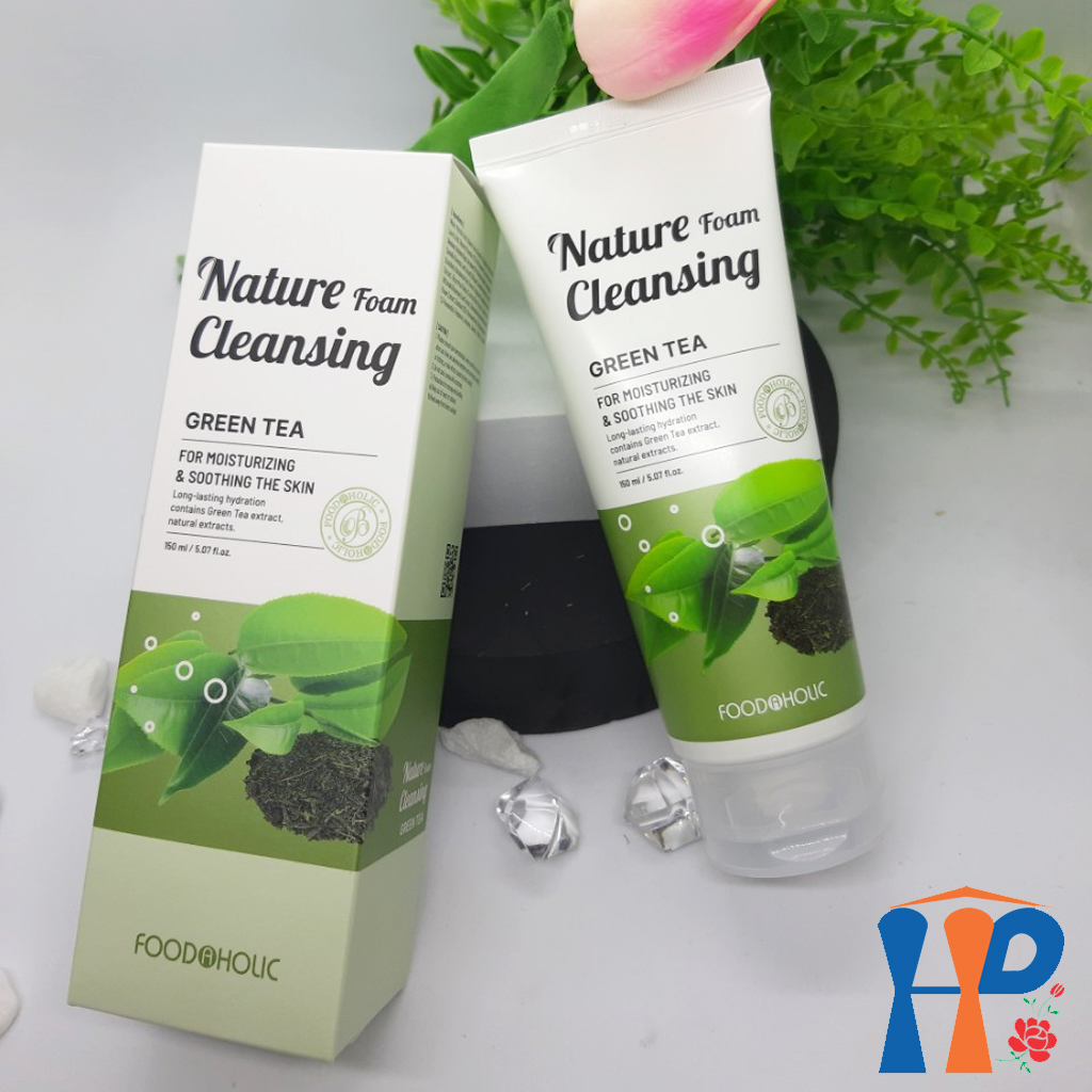 Sữa rửa mặt Foodaholic Nature Foam Cleansing 150ml (Gạo Lức, Than Tre, Dưa Leo, Lô Hội, Trà Xanh)