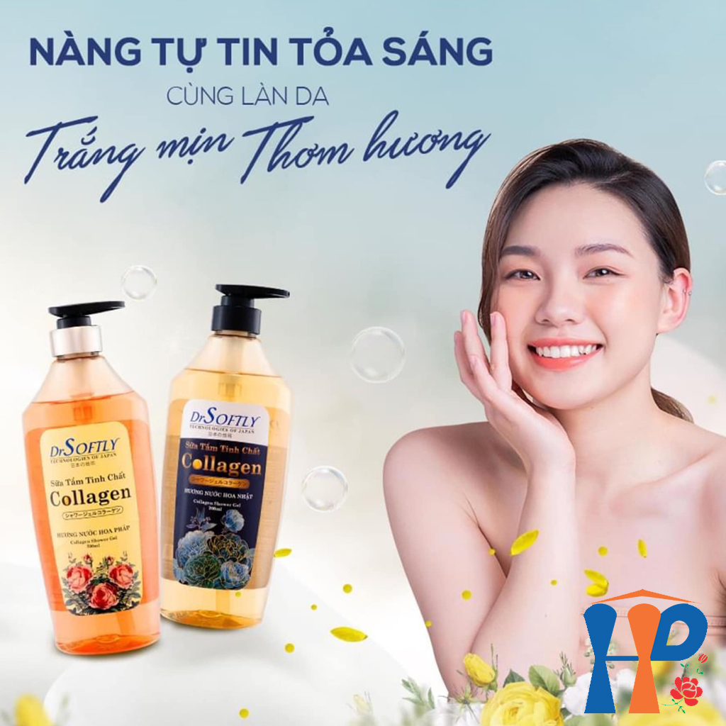 Sữa tắm nước hoa Drsoftly Collagen Perfume Shower Gel 500ml (lưu hương trên 2 giờ)