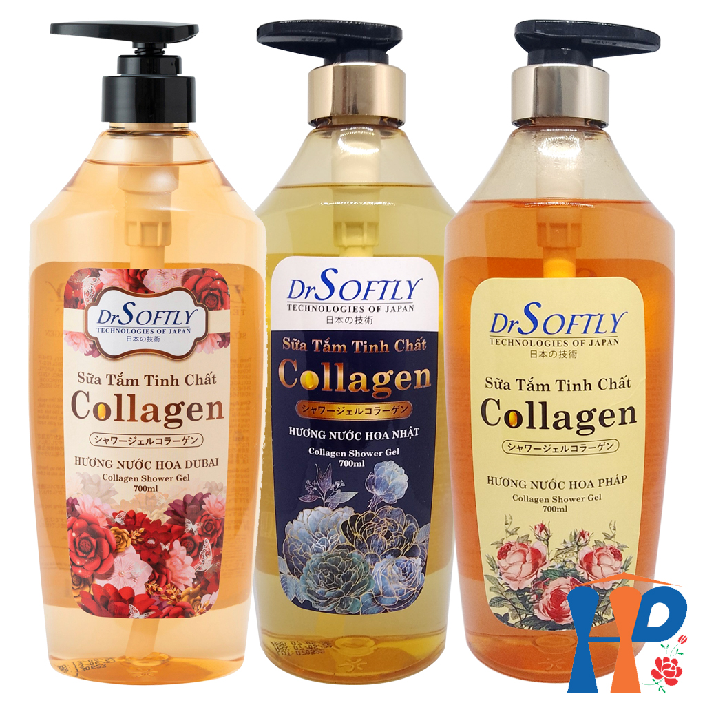 Sữa tắm nước hoa Drsoftly Collagen Perfume Shower Gel 700ml (lưu hương trên 2 giờ)