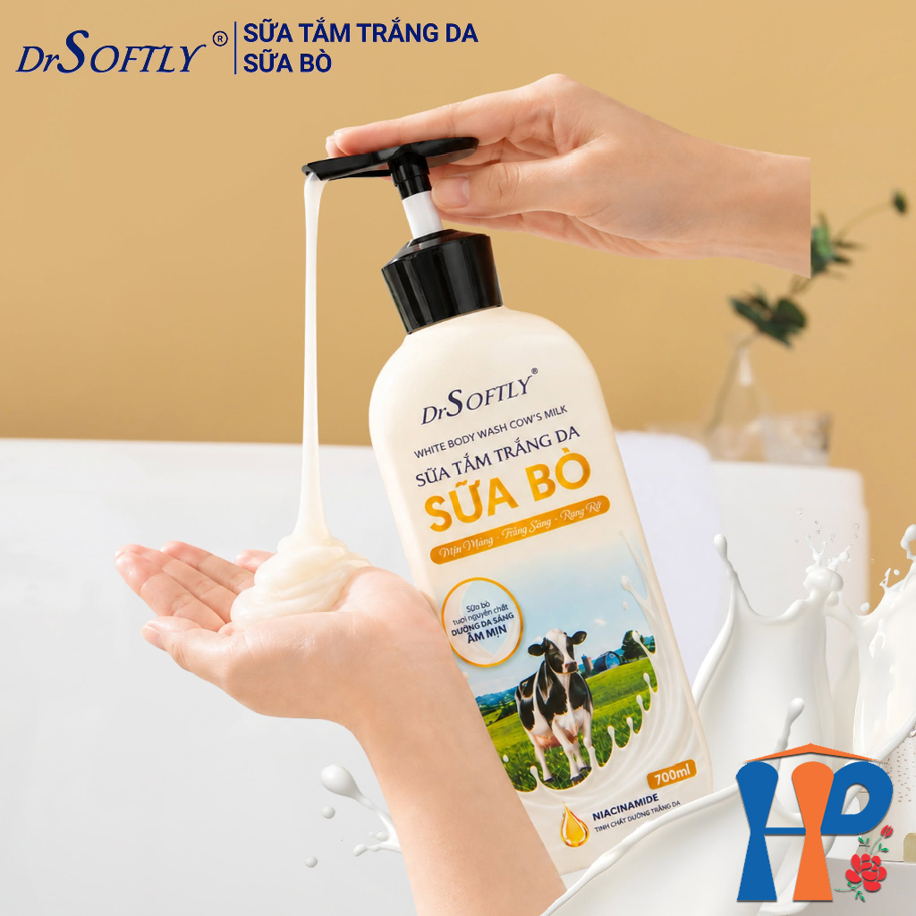 Sữa Tắm Trắng Da Drsoftly White Body Wash 700ml